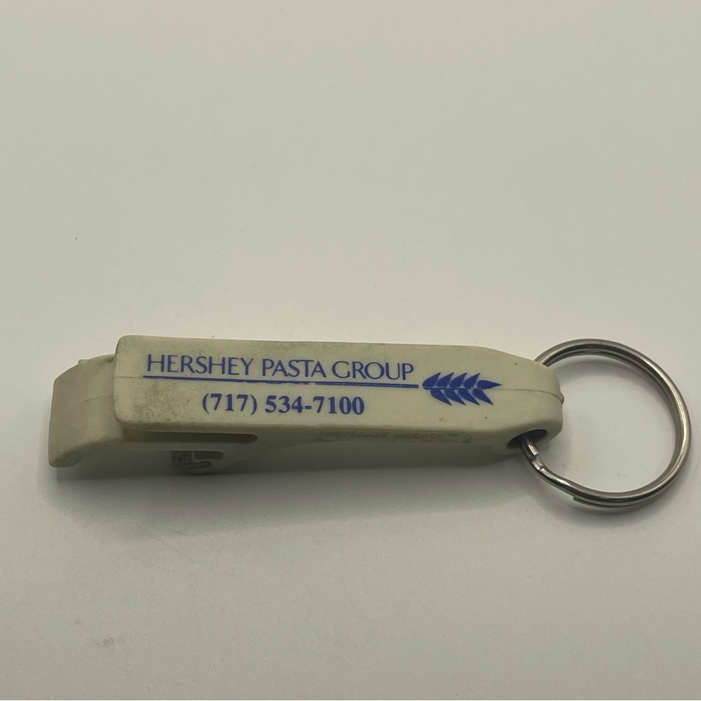 Vintage Hershey Pasta Group Keychain Bottle Opener
